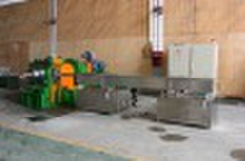 Continuous extrusion line for copper wire