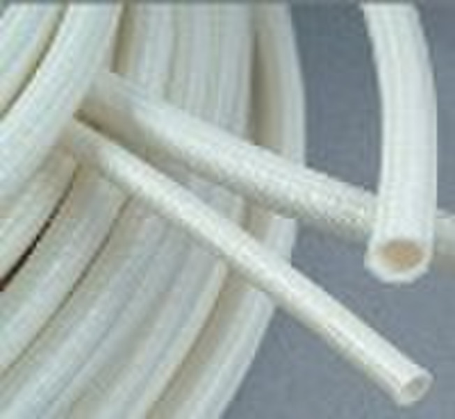 SILICONE RUBBER TUBING REINFORCED WITH GLASS FIBER