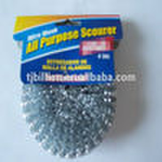 galvanized wire mesh scourer& kitchen cleaning
