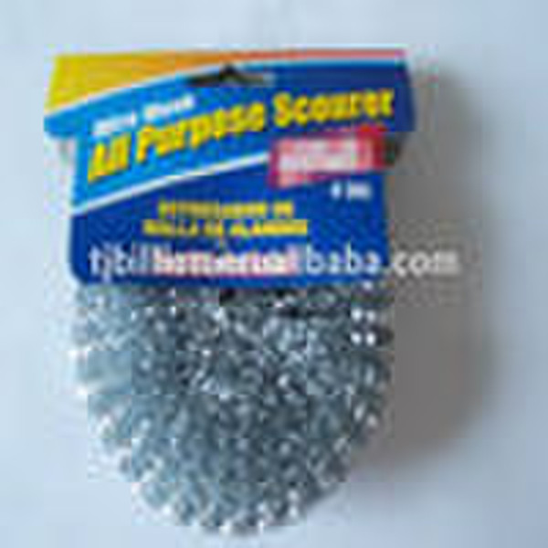 galvanized wire mesh scourer& kitchen cleaning
