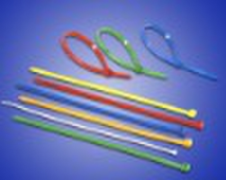 Self-locking nylon cable ties