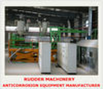 Large bore steel pipe 3PE anticorrosive production