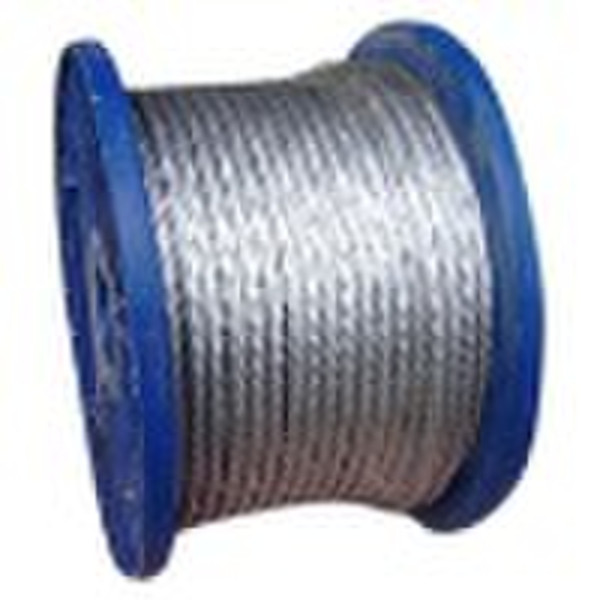 Zinc-coated steel wire stranded for ACSR