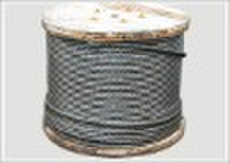 ungalvanized steel wire rope 6x15+7FC