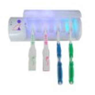 white 4 holders uv toothbrush cleaner