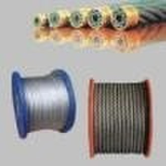 galvanized and ungalvanized steel rope