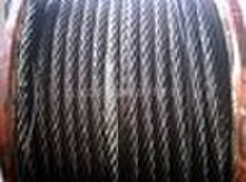 steel wire rope with black grease