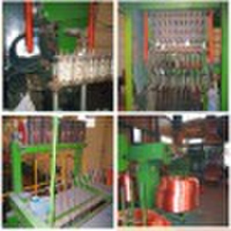 The continuous up-casting machine for copper rods