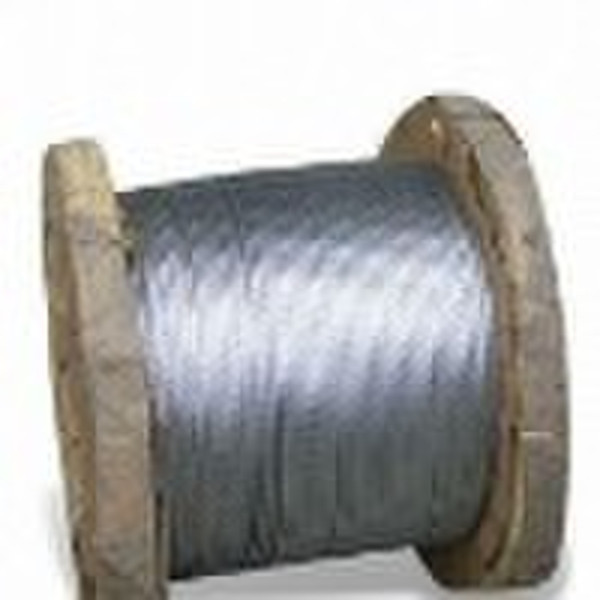 Zinc coated stranded wire