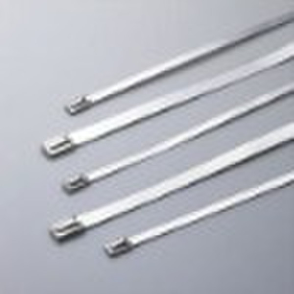 Self-locking stainless steel cable tie