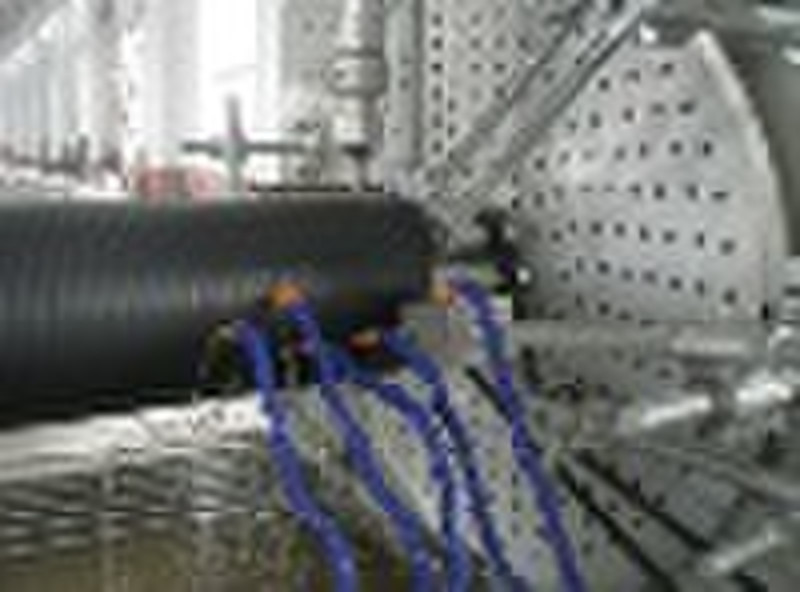 HDPE winded pipe production line