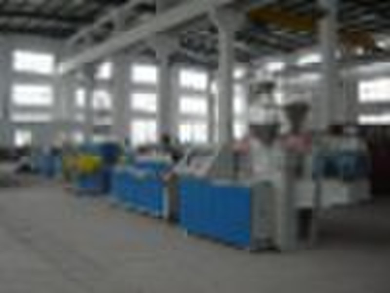 PP PE single wall corrugated pipe production line