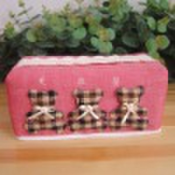 mynoonwoo THREE BEARS  tissue box cover home texti