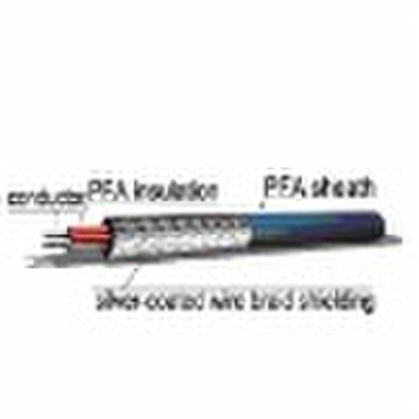 3x0.22mm2 PFA insulated PFA sheath shielded cable