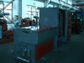 Intermediate fine wire drawing machine with contin