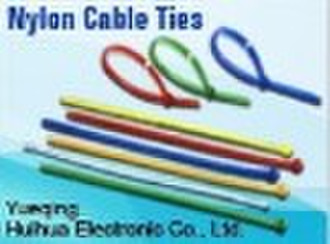 Self-locking nylon cable ties