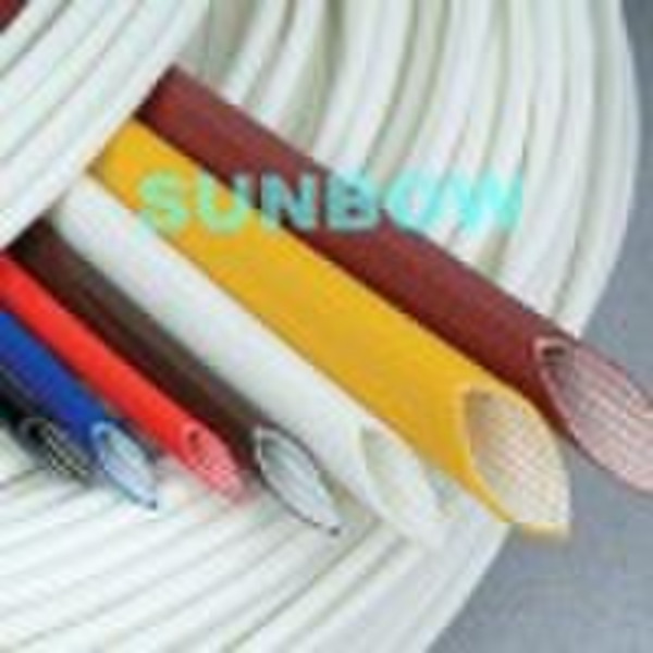 RoHS Fiberglass Sleeving Coated With Silicone Rubb