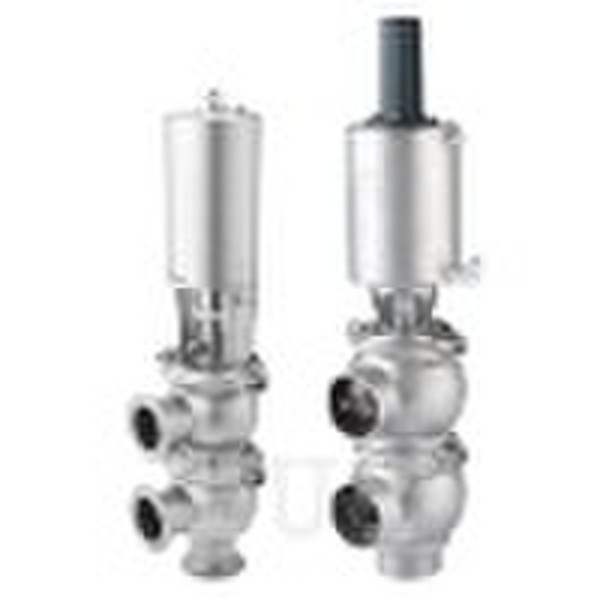 Sanitary pneumatic reversing valve