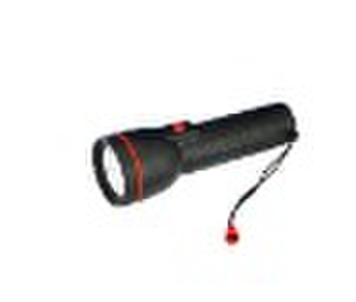 Plastic& rubber flashlight