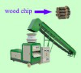 Biomasse-Blockmaschine