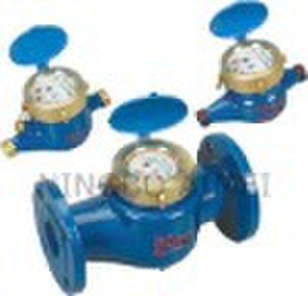 Multi jet vane wheel liquid-sealed water meter