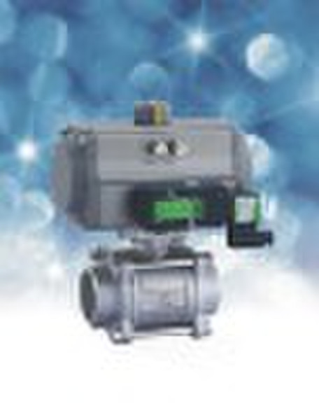 Pneumatic 3pcs Welding Ball Valve