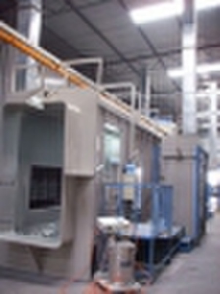 powder spray line
