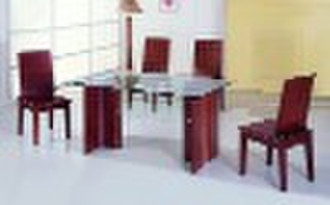 glass dining room set