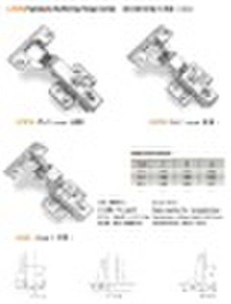 LH363 hydraulisches Pufferbetriebsscharnier Series (304)