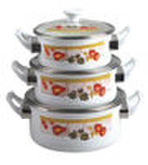 the 3pcs enamel casserole