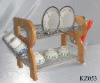 Wooden+Wire dish rack