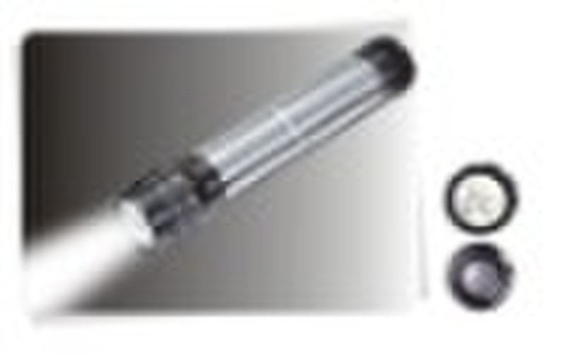 LED solar flashlight