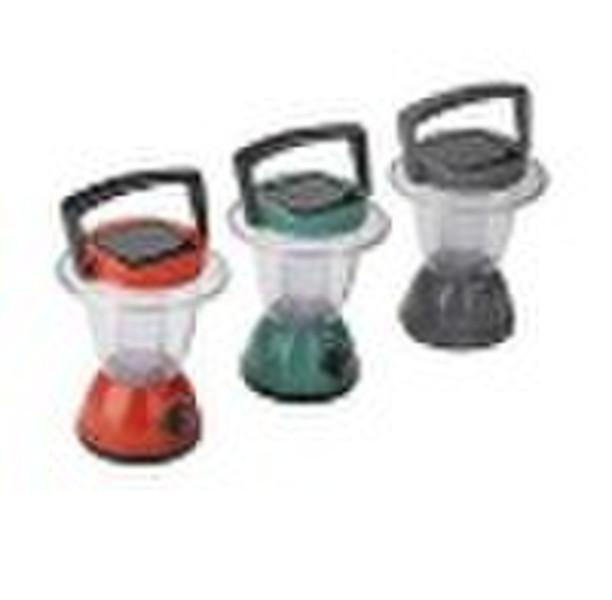6 pcs LED solar camp light with Solar Panel 6V48mA