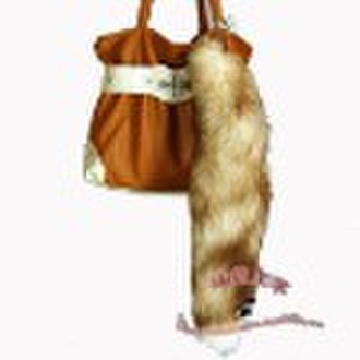 Novel fashion Yellow creastly   fox tail