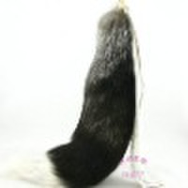 Novel fashion   natrual black   fox tail