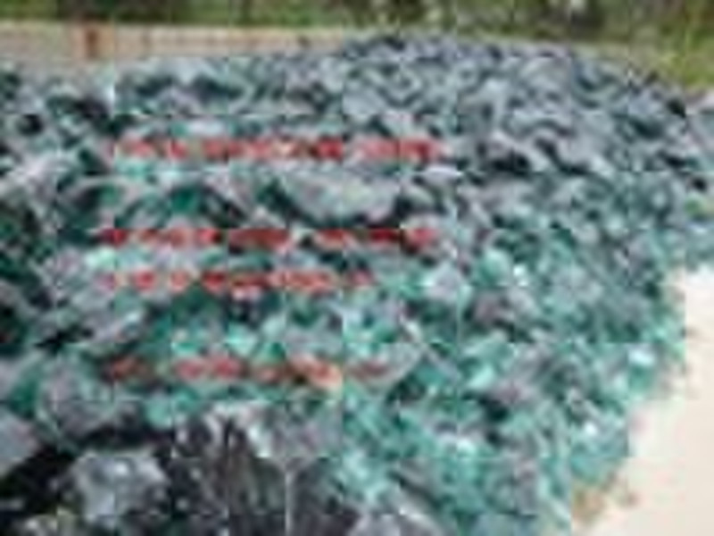 Glass rock for landscapings