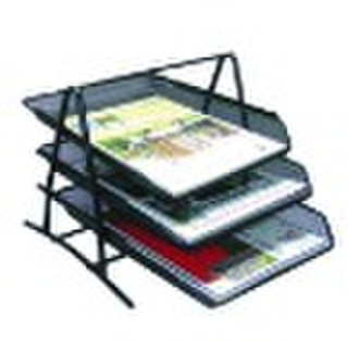 Metal mesh document tray