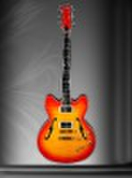 Gibson style electric jazz guitar