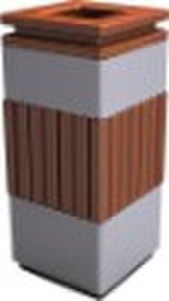 steel-wood dustbin