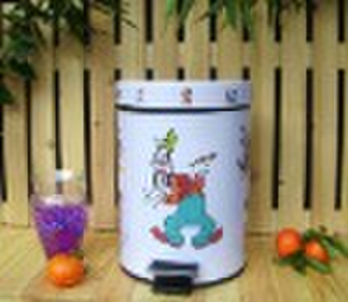 stainless steel trash can