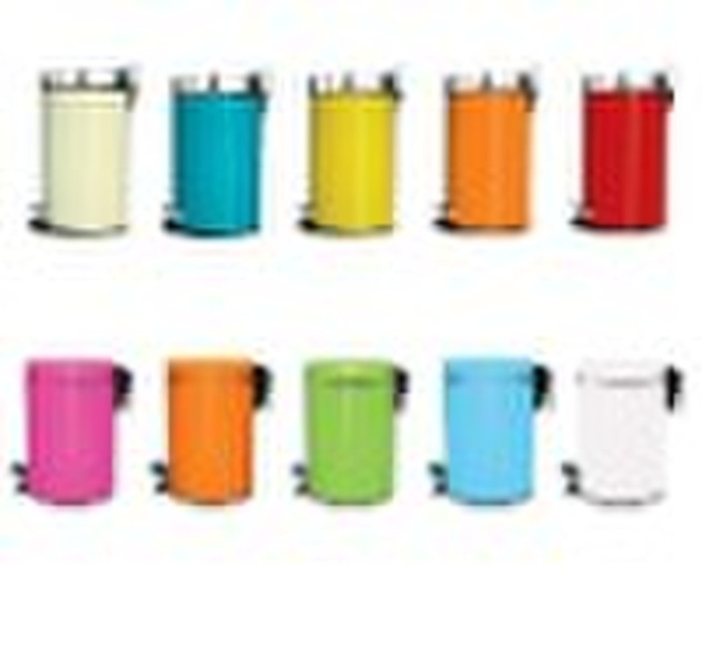 waste bin with color printing
