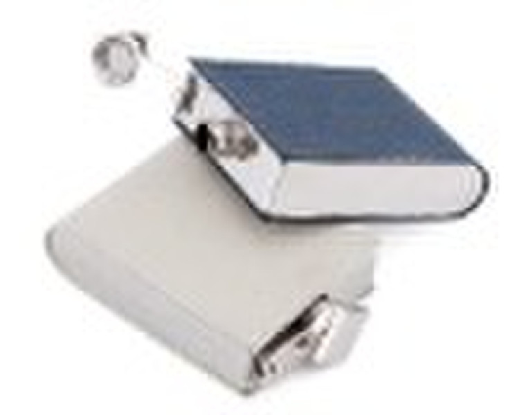 special U shape stainless steel hip flask with PU