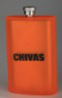 new shape stainless steel hip flask with plastic p
