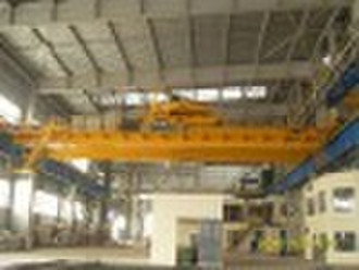 Electromagnetic Overhead crane with top-slewing tr