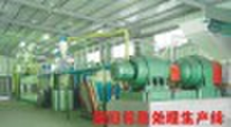 Waste tire recycling machinery