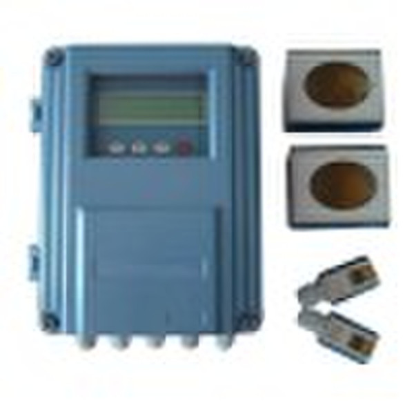 Wall mounted ultrasonic flow meter