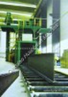 H section steel shot blasting machine