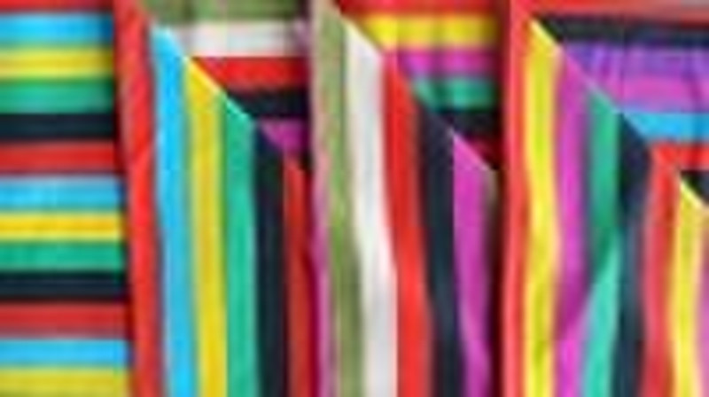 100%Ployester stripe knitted jersey fabric