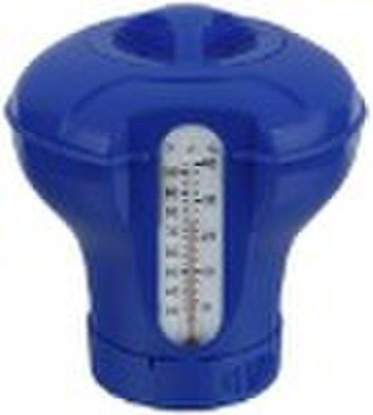 Swimming Pool Chemical dispenser with thermometer