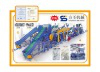 Plastic recycling line